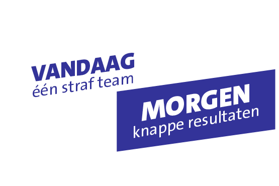 vandaag één staf team, morgen knappe resultaten